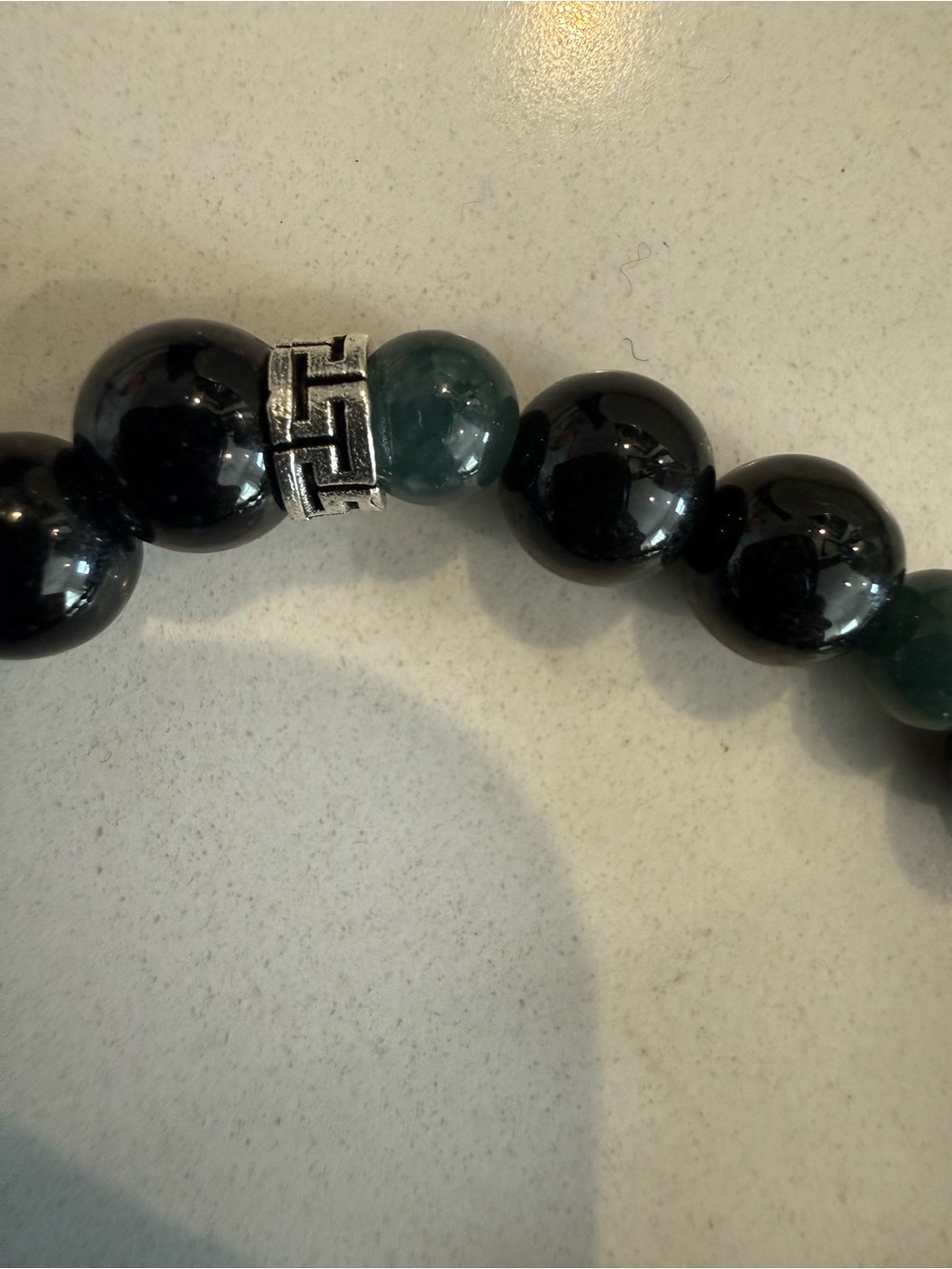 Jade Black and Green Beaded Bracelet by Jade jewelry precious material - Picture 5 of 12